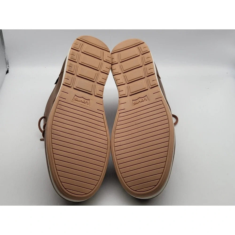 Levi's Atwater Mens Waxed Sneaker Boots British Tan Brown NWOB Size 13 Chukka